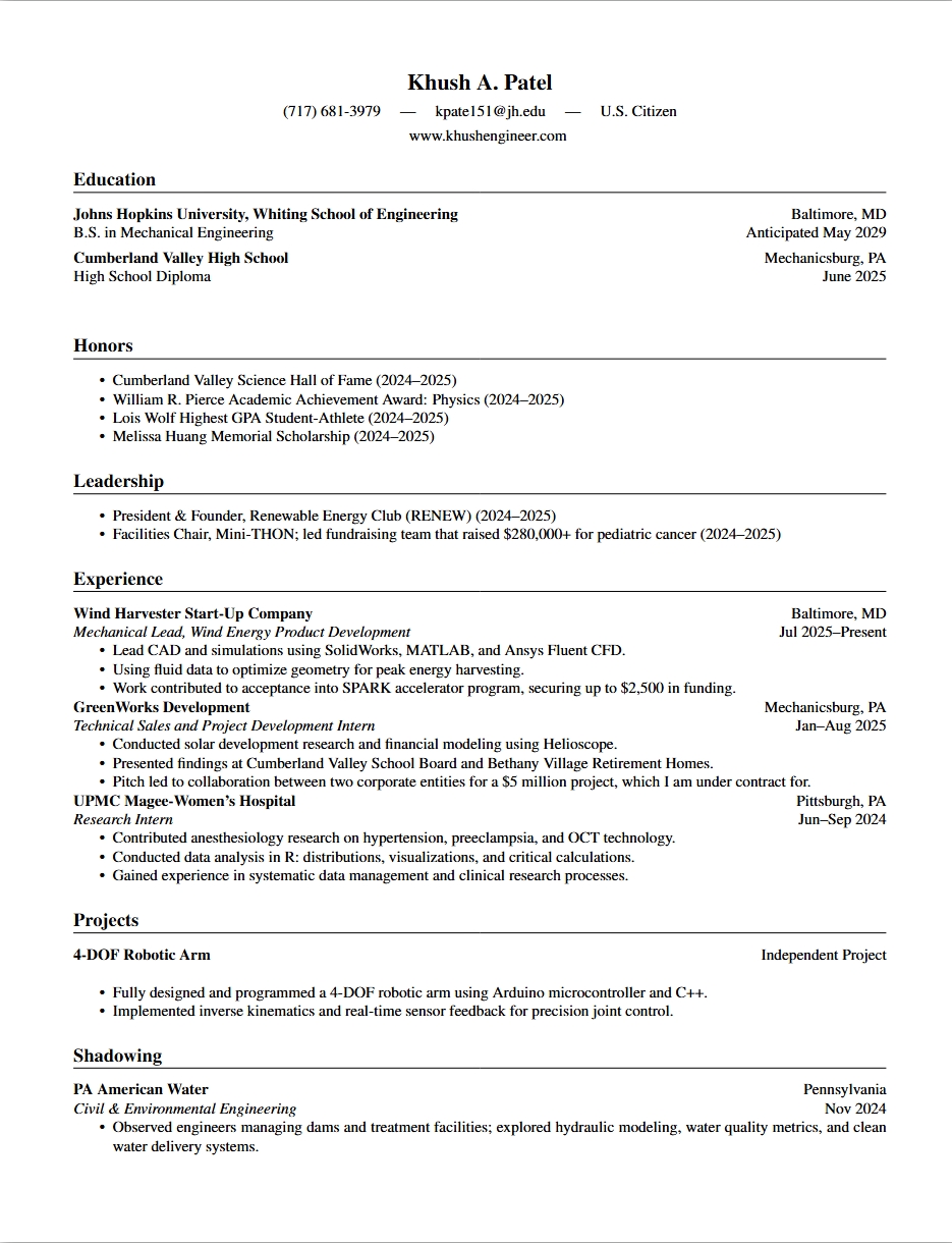 Resume Preview